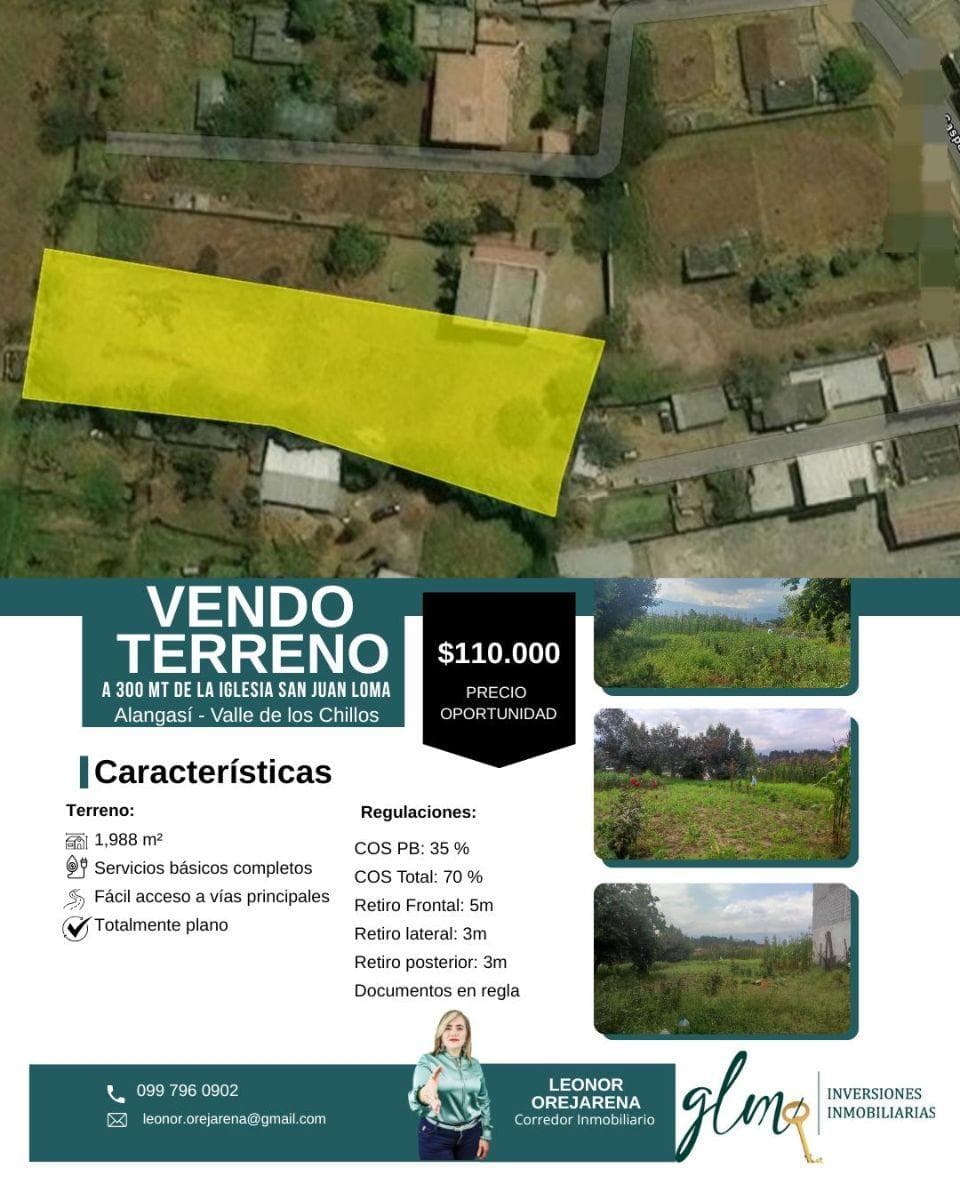 Terreno en venta en Quito, Pichincha