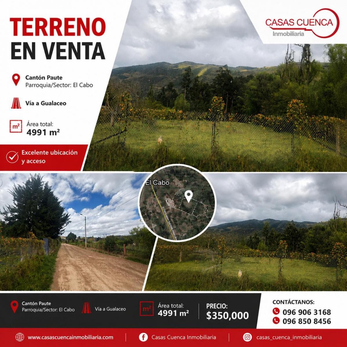 Terreno en venta en Paute, Azuay
