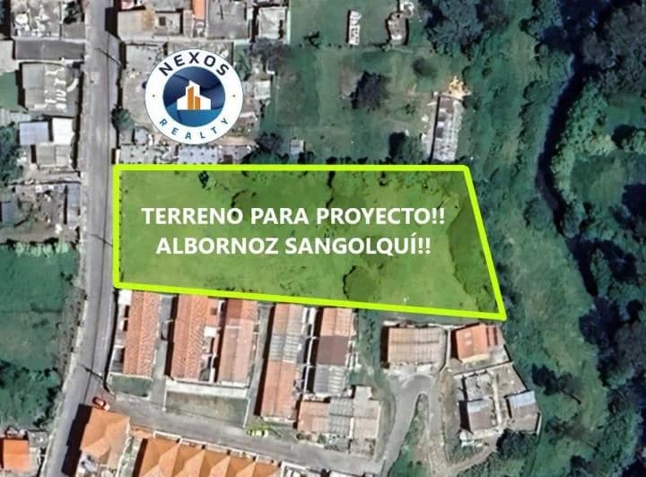 Terreno de Venta Para Proyecto en Sangolquí! Albornoz! — imagen 1