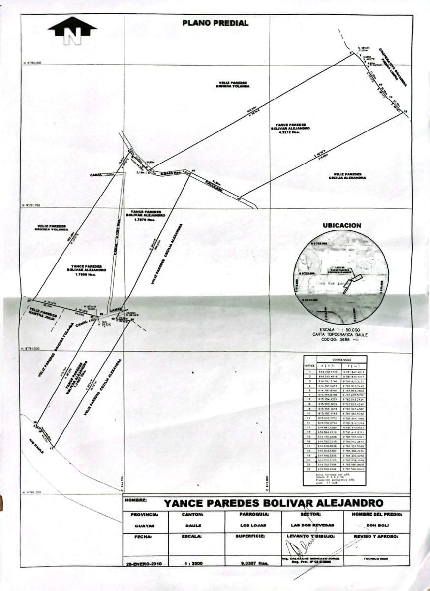 Terreno en venta en Daule, Guayas