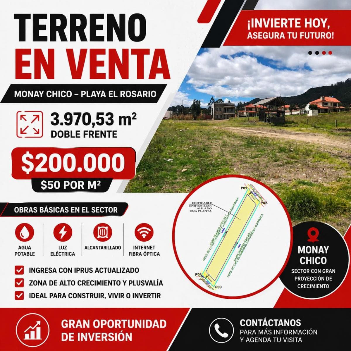 Oportunidad Unica de Inversion Terreno Listo Para Construir (T31101), Azuay — imagen 8