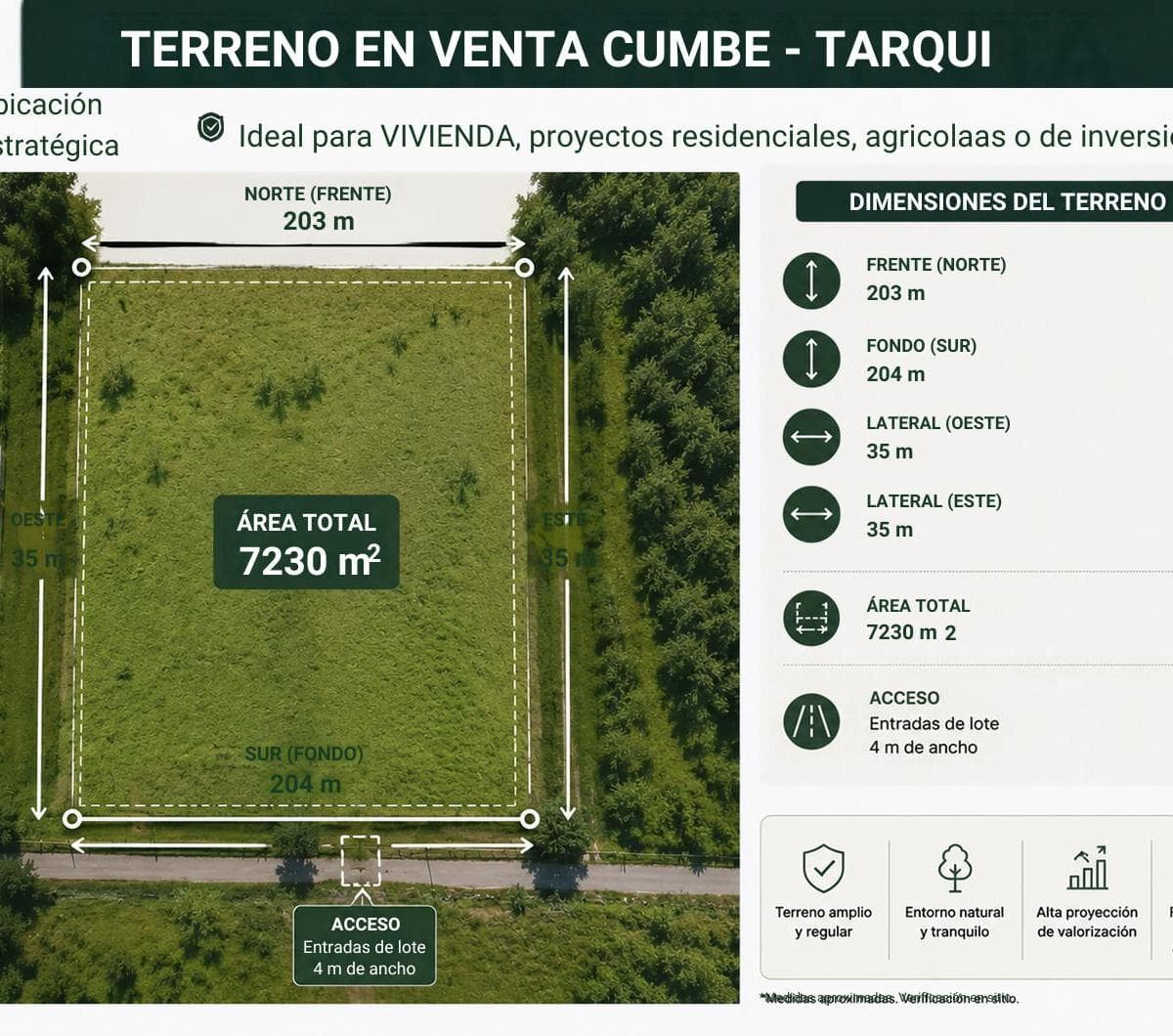 Terreno en Venta Cumbe Tarqui, Azuay — imagen 1