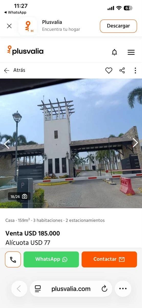 Casa Esquinera de Dos Planta Sector La Aurora /daule. Guayas — imagen 1