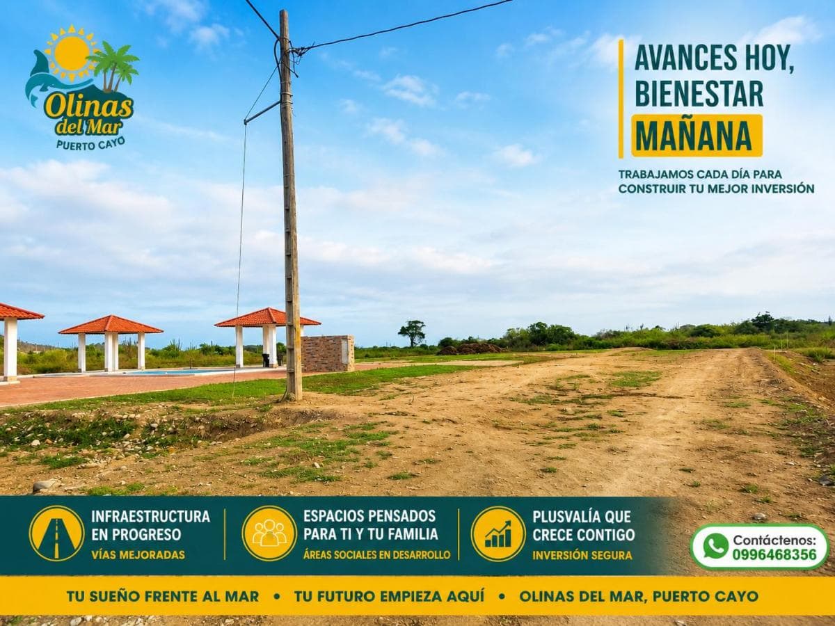 Terrenos en Puerto Cayo a 1,5 Km de La Playa | Urbanización Privada | Financiamiento Hasta 80 Meses, Manabí — imagen 6