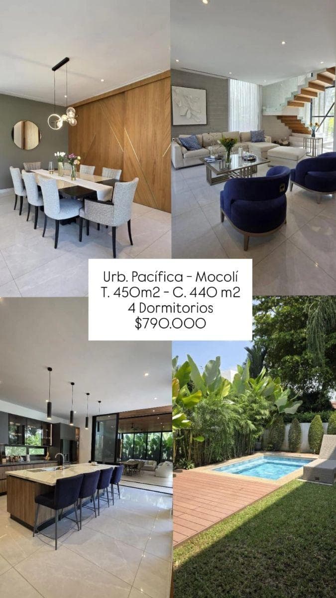 Casa de 450 m² con 4 Habitaciones en Venta en Isla Mocolí de Revista Us$790.000, Guayas — imagen 6