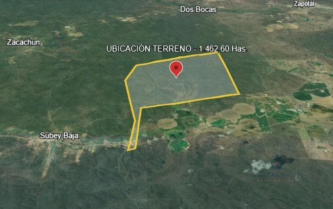 Venta de Terreno en Santa Elena, Comuna Sube y Baja. 1.462has G. P — imagen 5