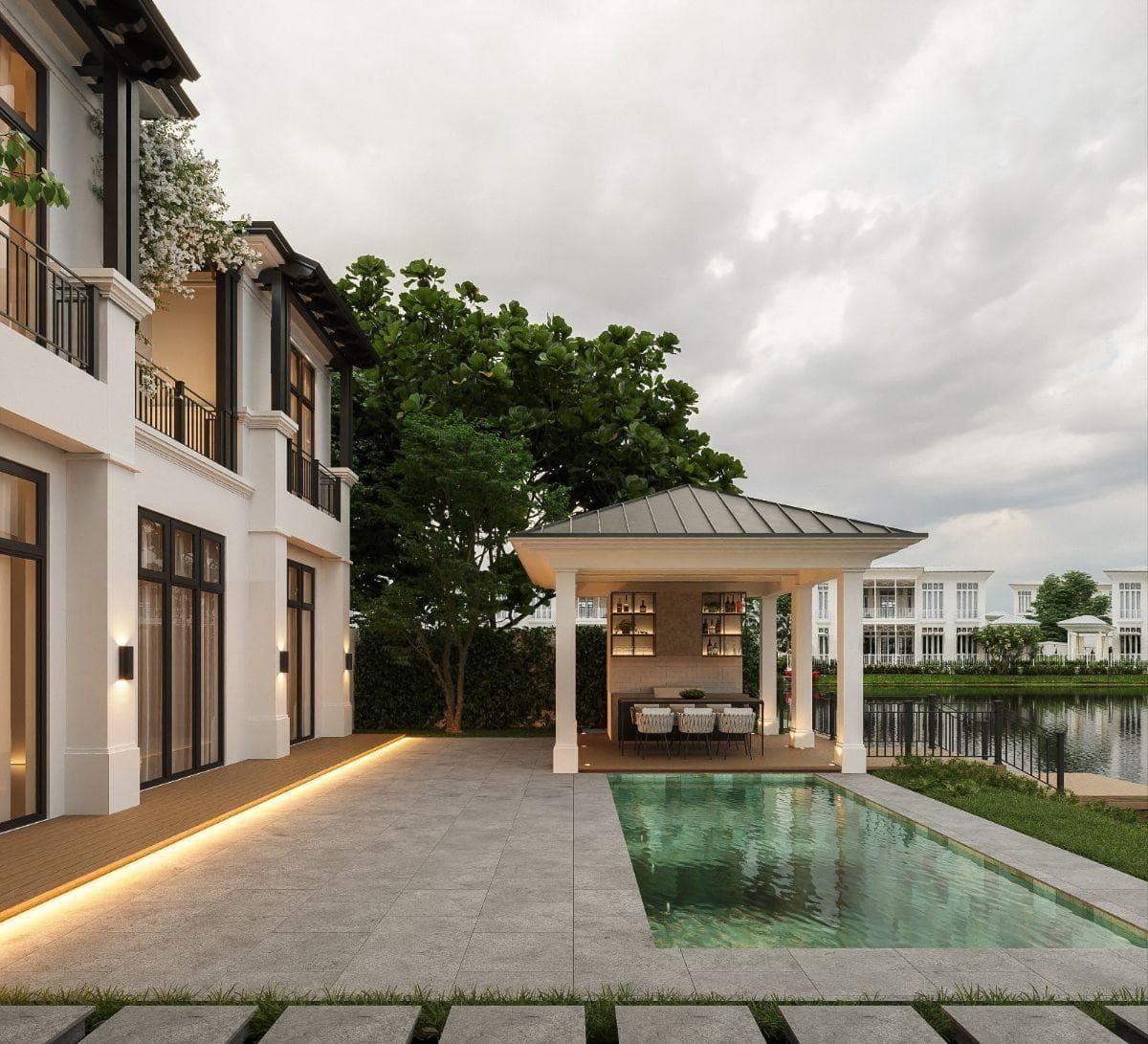 Samborondón Km 8 Aires de Batan Casa Al Lago por Estrenar en Venta, Guayas — imagen 10