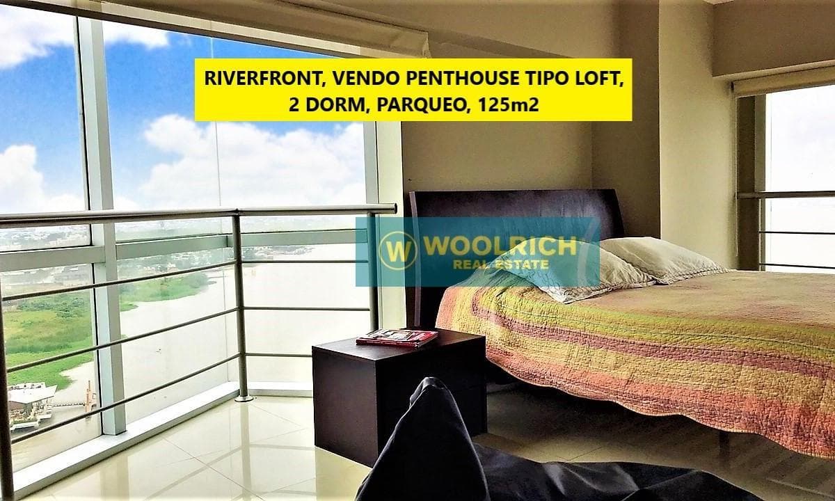 Vendo Exclusivo Penthouse Tipo Loft en Riverfront, 2 Dorm, Parqueo, 125 m², Guayas — imagen 1