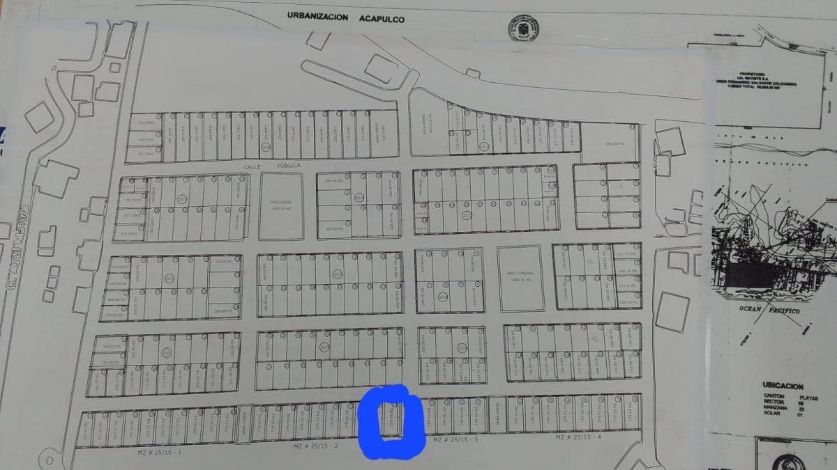 Terreno en Venta Urbanización Acapulco, Al Pie del Mar, Vía a Data, Playas, Guayas — imagen 2