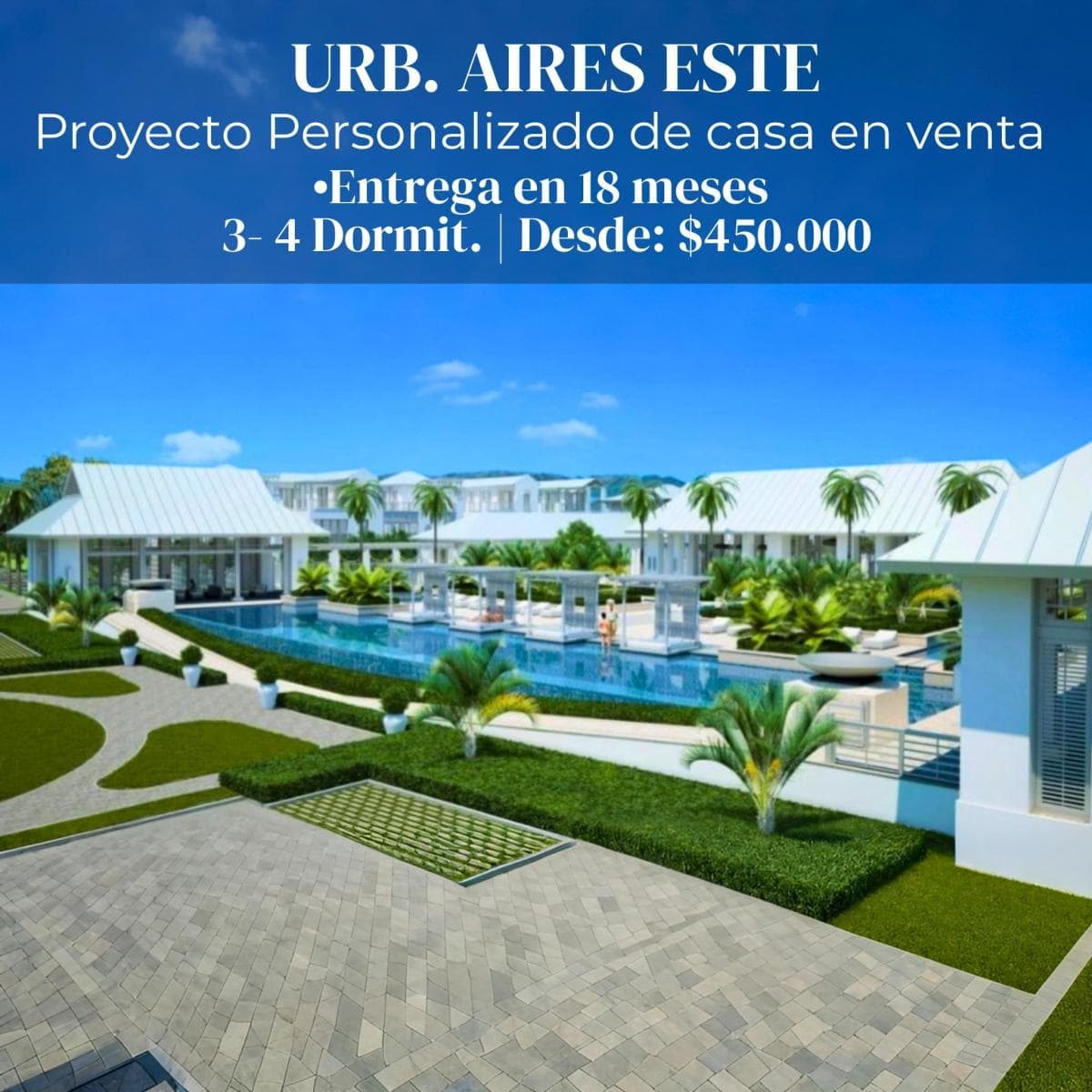 Proyecto Personalizado de Casa en Venta a Estrenar en 18 Meses Urb. Aires Este, Guayas — imagen 1