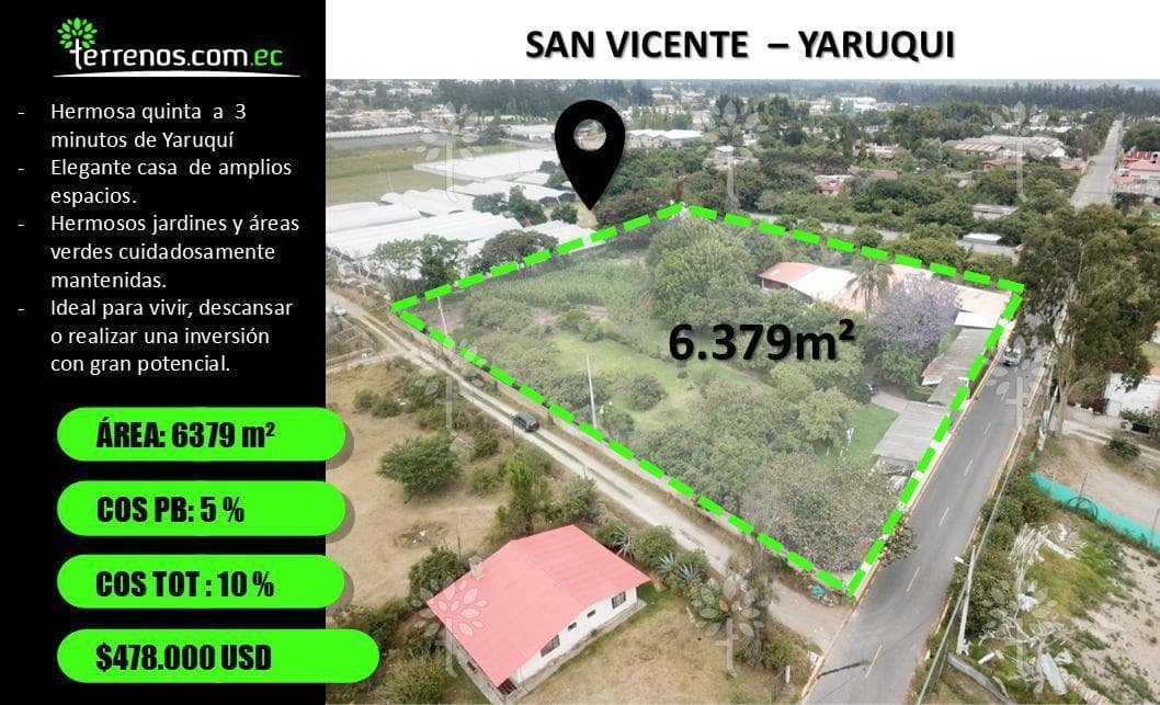 Terreno en Yaruqui 6379 m² (Terreno Plano, Casa en Perfecto Estado) — imagen 1