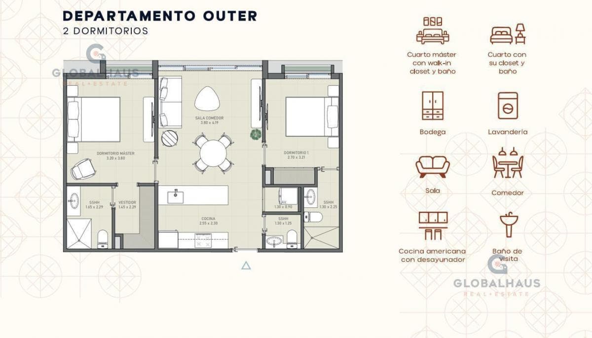Venta Departamento de Estreno Urb. Bosko, Via La Costa Km 16.5, Guayaquil 2 Habitaciones, A. N. Guayas — imagen 5