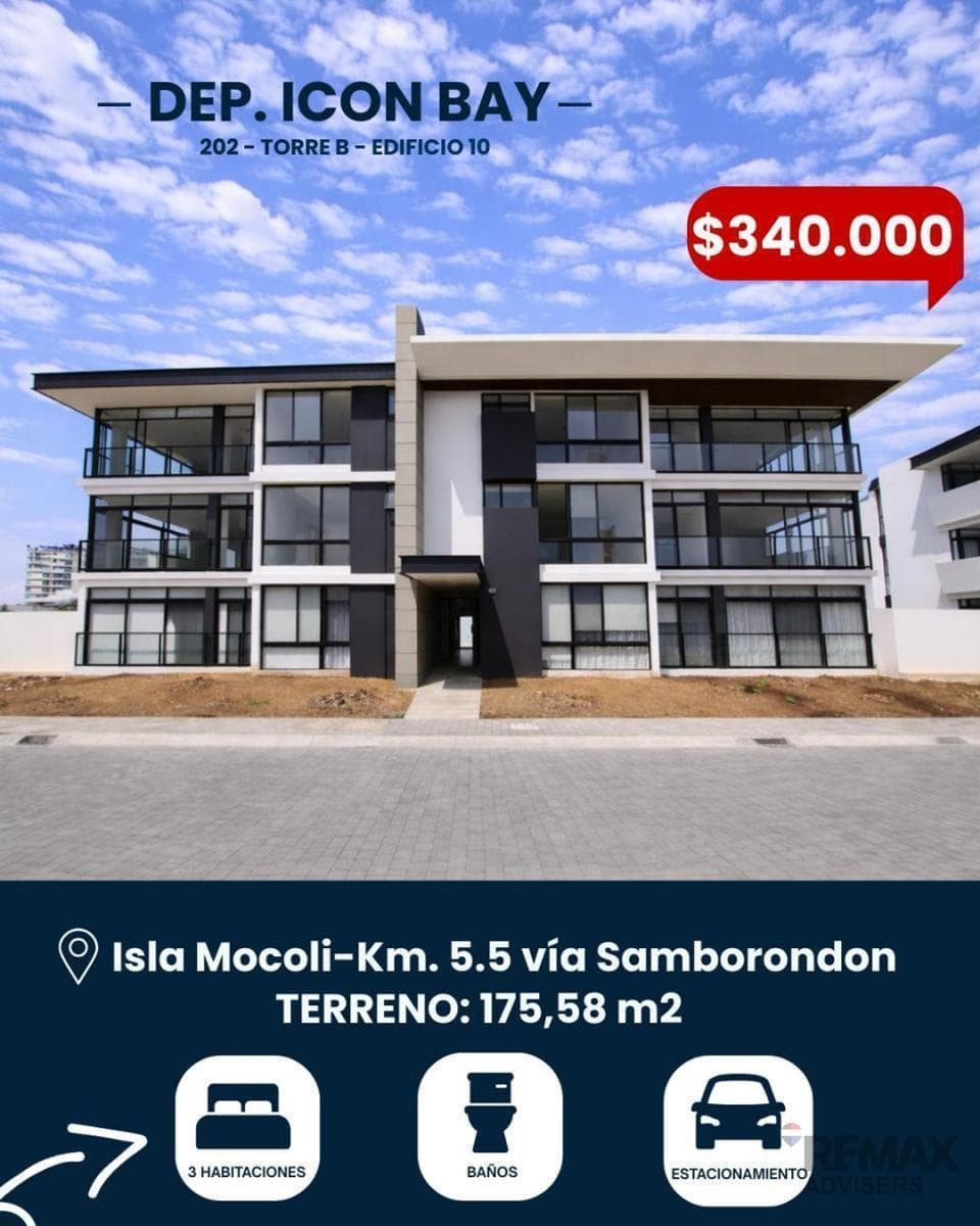 Vendo Dpto 202 Icon Bay Torre B 175 m² Isla Mocoli, Guayas — imagen 10