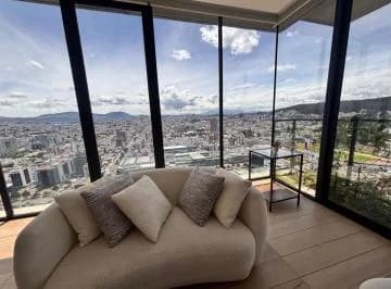 Vendo o Rento Departamento de Lujo Iluminado Piso Alto Edificio Iqon — imagen 2