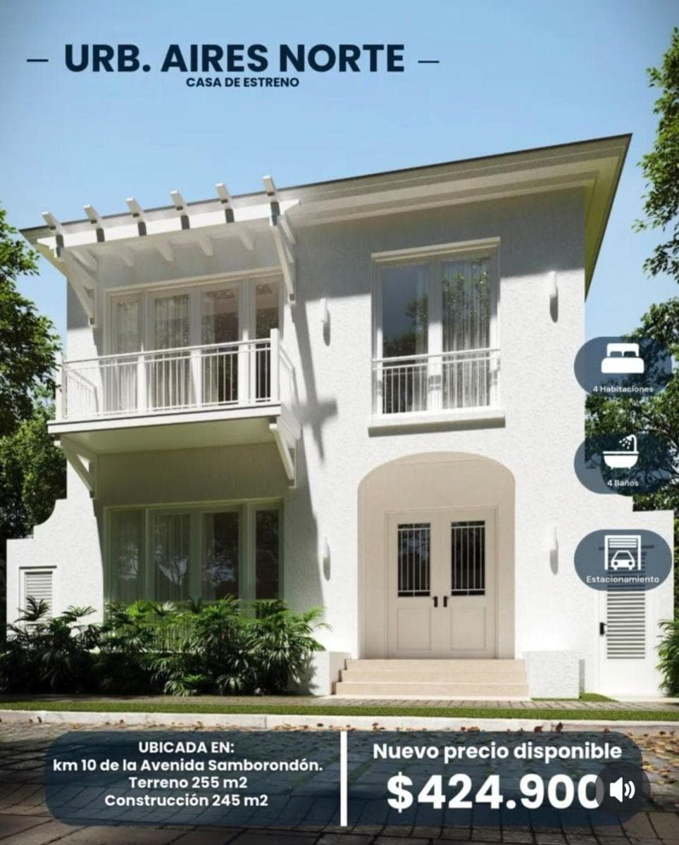 Casa en Venta en Samborondón de 4 Dorm., Guayas — imagen 1