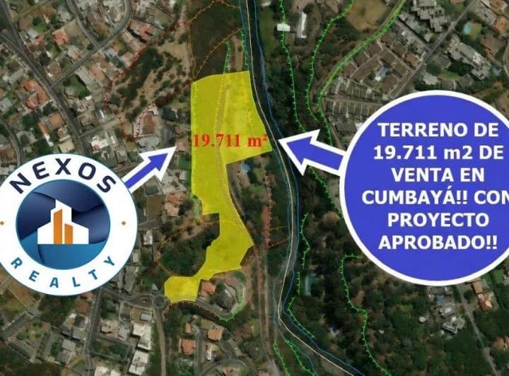 Terreno con Proyecto Aprobado de Venta en Cumbayá! — imagen 1