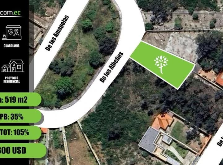 Terreno en venta en Quito, Pichincha