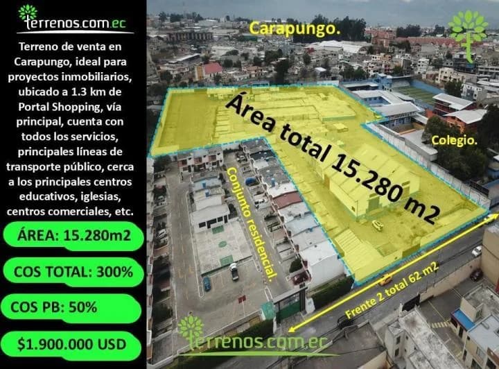 Terreno en venta en Quito, Pichincha