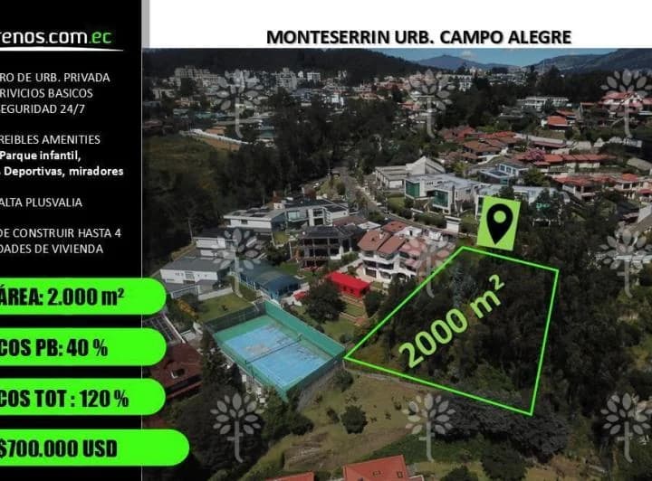 Terreno en venta en Quito, Pichincha
