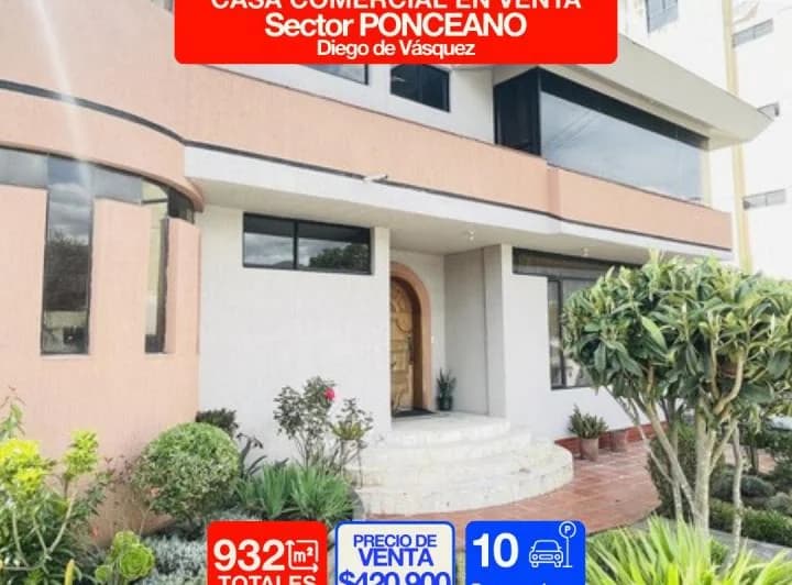 Casa Comercial en Venta – Av Diego Vásquez de Cepeda | Ponceano — imagen 1