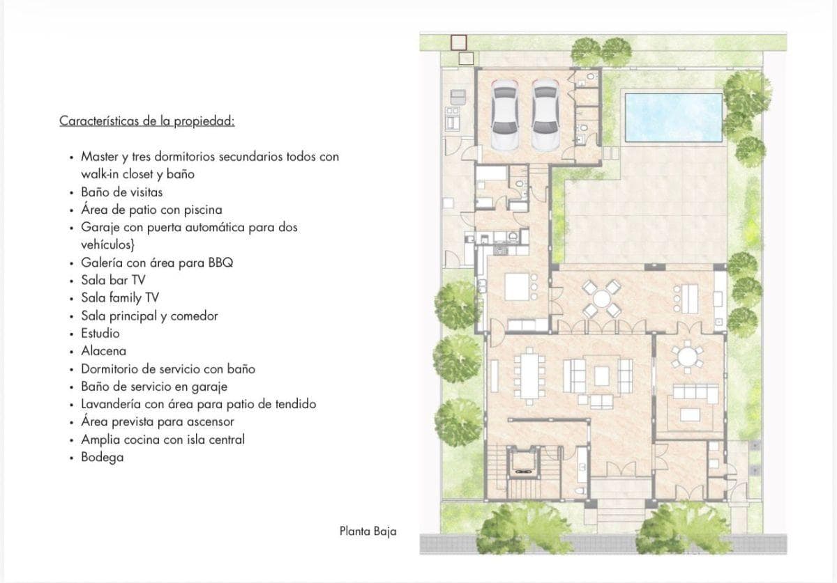 Casa con 600 m² Terreno, 4 Recámaras en Venta en Samborondón Parques de Batan, Guayas — imagen 9