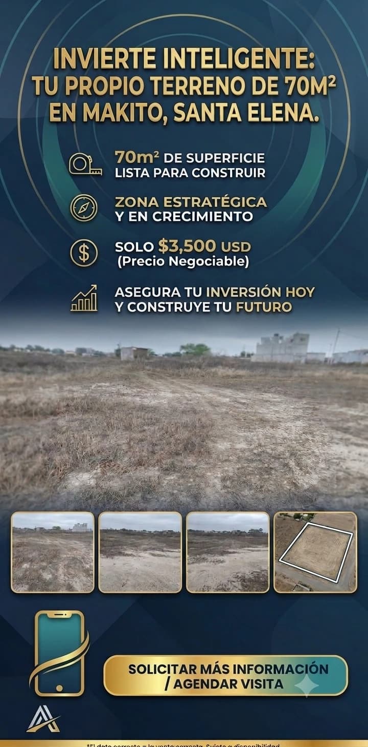 Terreno en venta en Ballenita, Santa Elena