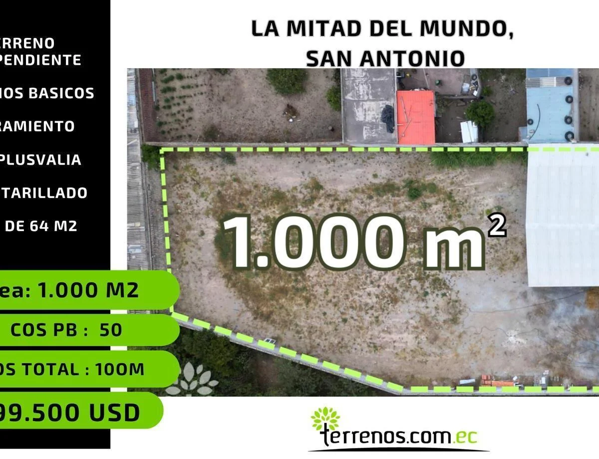 Terreno en venta en Quito, Pichincha