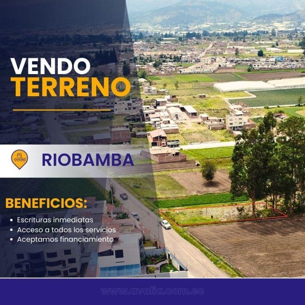 Terreno en venta en Riobamba, Chimborazo