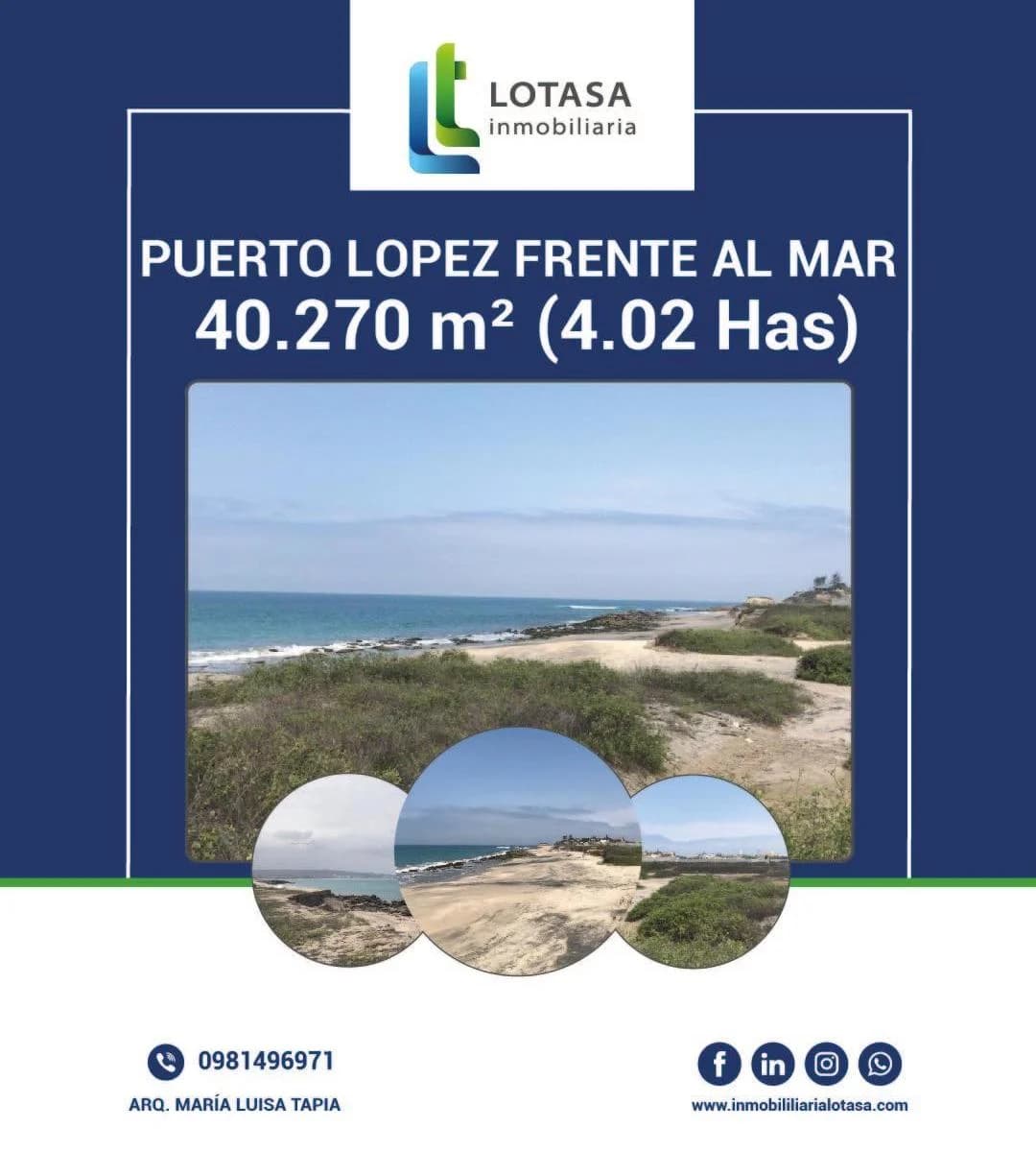 Terreno en venta en Puerto López, Manabí