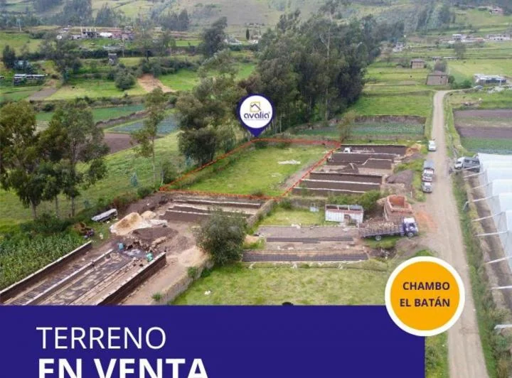 Terreno en venta en Chambo, Chimborazo