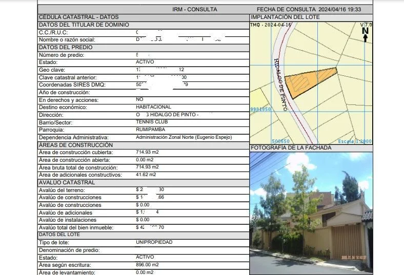 Terreno en venta en Quito, Pichincha