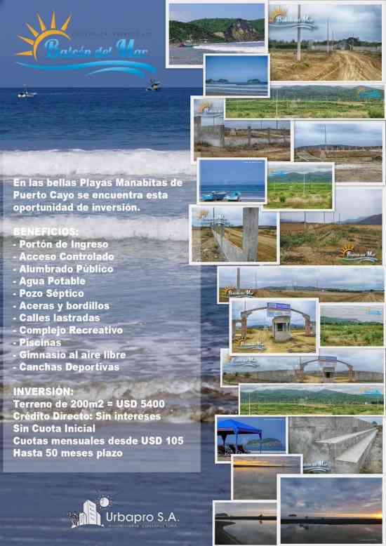 se vende terreno en Puerto Cayo — imagen 5