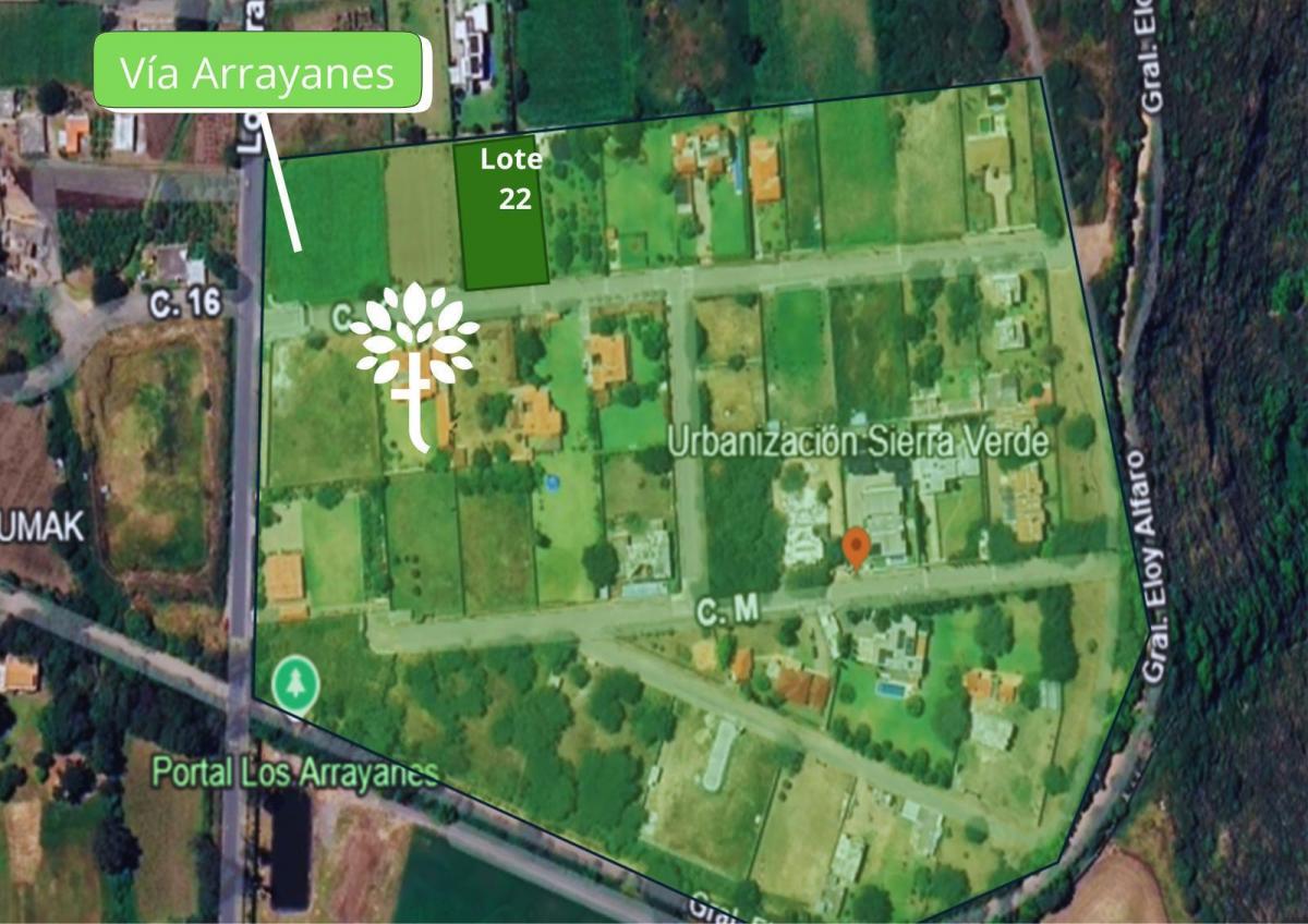 Terreno 1500 m² Urb. Sierra Verde, Puembo Vía Arrayanes — imagen 4