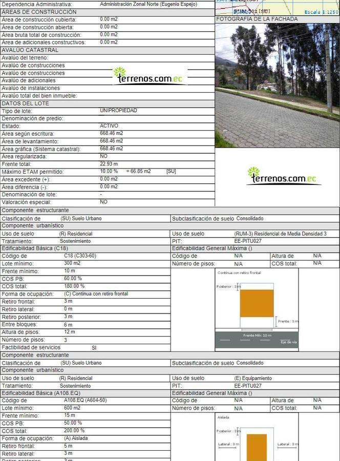 Venta de Terreno Unión Nacional 668 m² Independiente El Bosque - Occidental — imagen 3