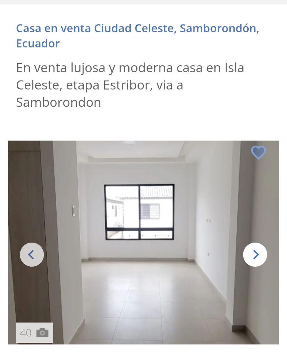 Vendo Casa de Estreno Ciudad Celeste Samborondon, Guayas — imagen 4