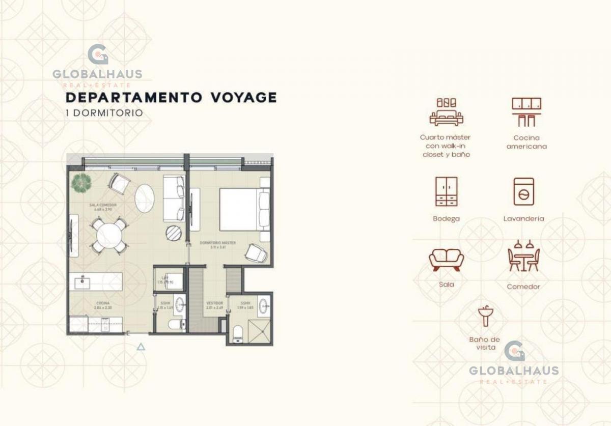 Venta Departamento Urb. Bosko, Vía a La Costa Km 16.5, 1 Dormitorio, L. C. Guayas — imagen 8