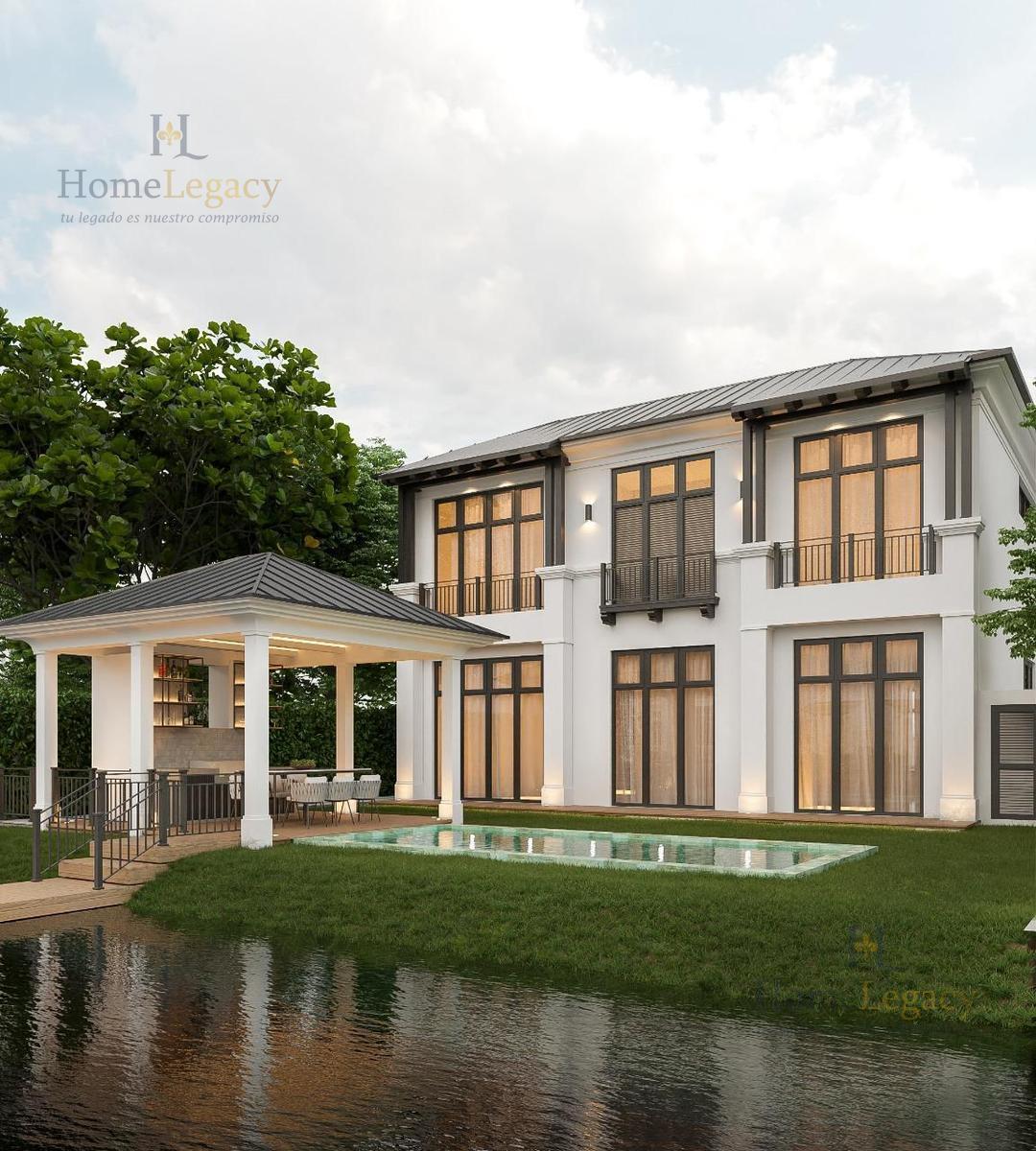 Venta de Casa de Lujo con Vista Al Lago, Piscina y 4 Garajes en Samborondón Am, Guayas — imagen 9