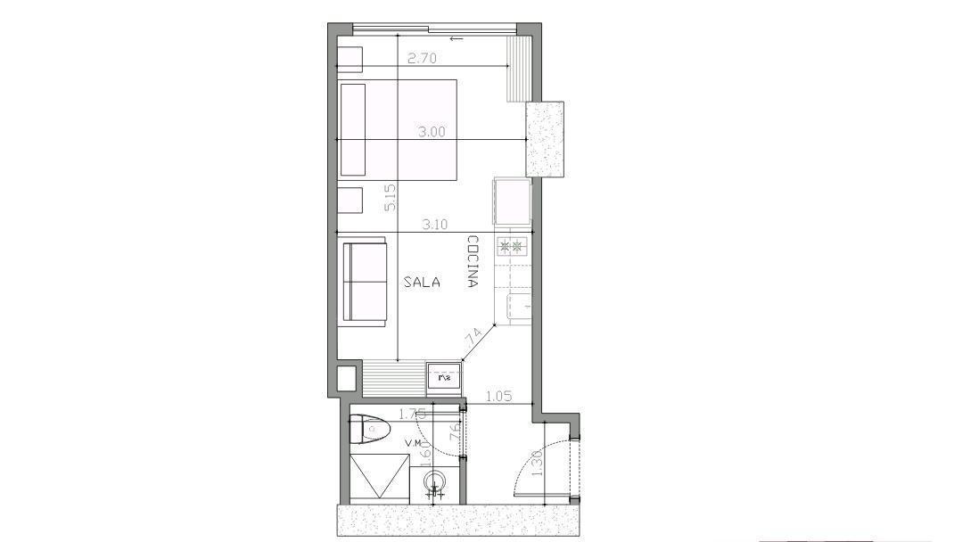 Venta Suit Tipo Estudio Proyecto en La República del Salvador Af — imagen 6