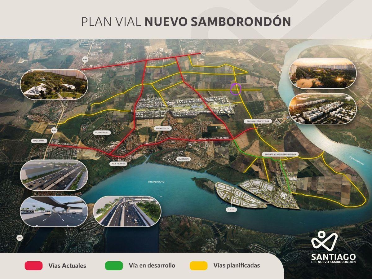 Venta Terreno 7.700 m² - Esquinero, La Barranca, Nuevo Samborondón, Guayas — imagen 3