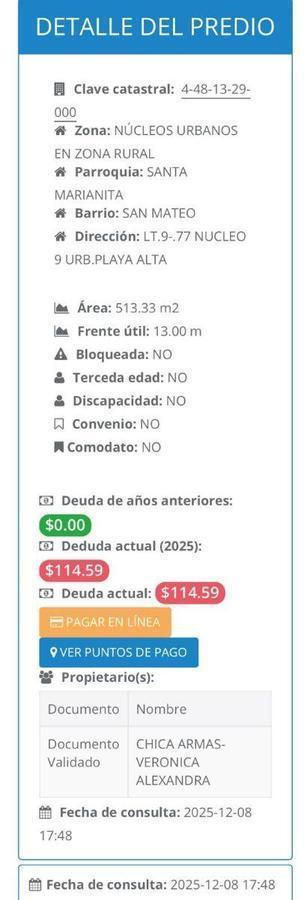 Vendo Terreno en Manta, Manabí — imagen 4