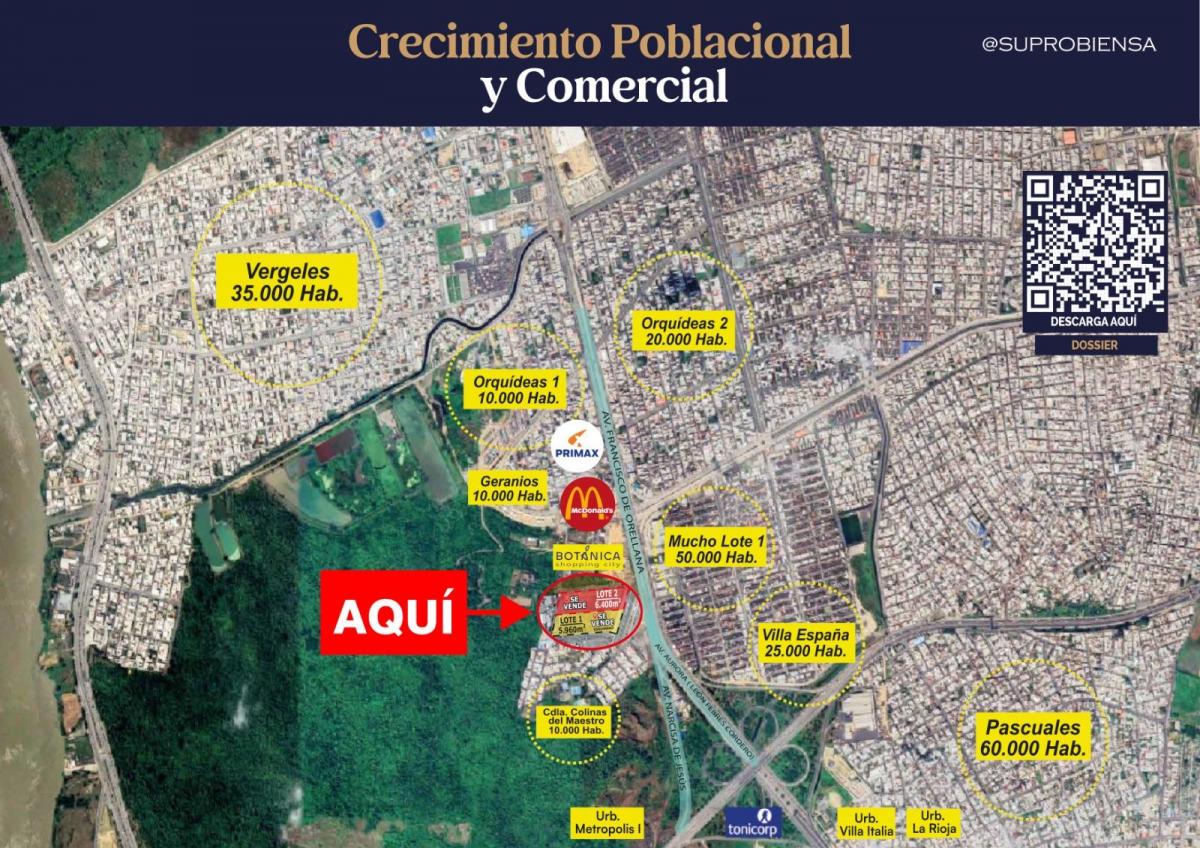 Terrenos Comerciales Av Fco de Orellana: 5960 m² - 6400 m², Guayas — imagen 7