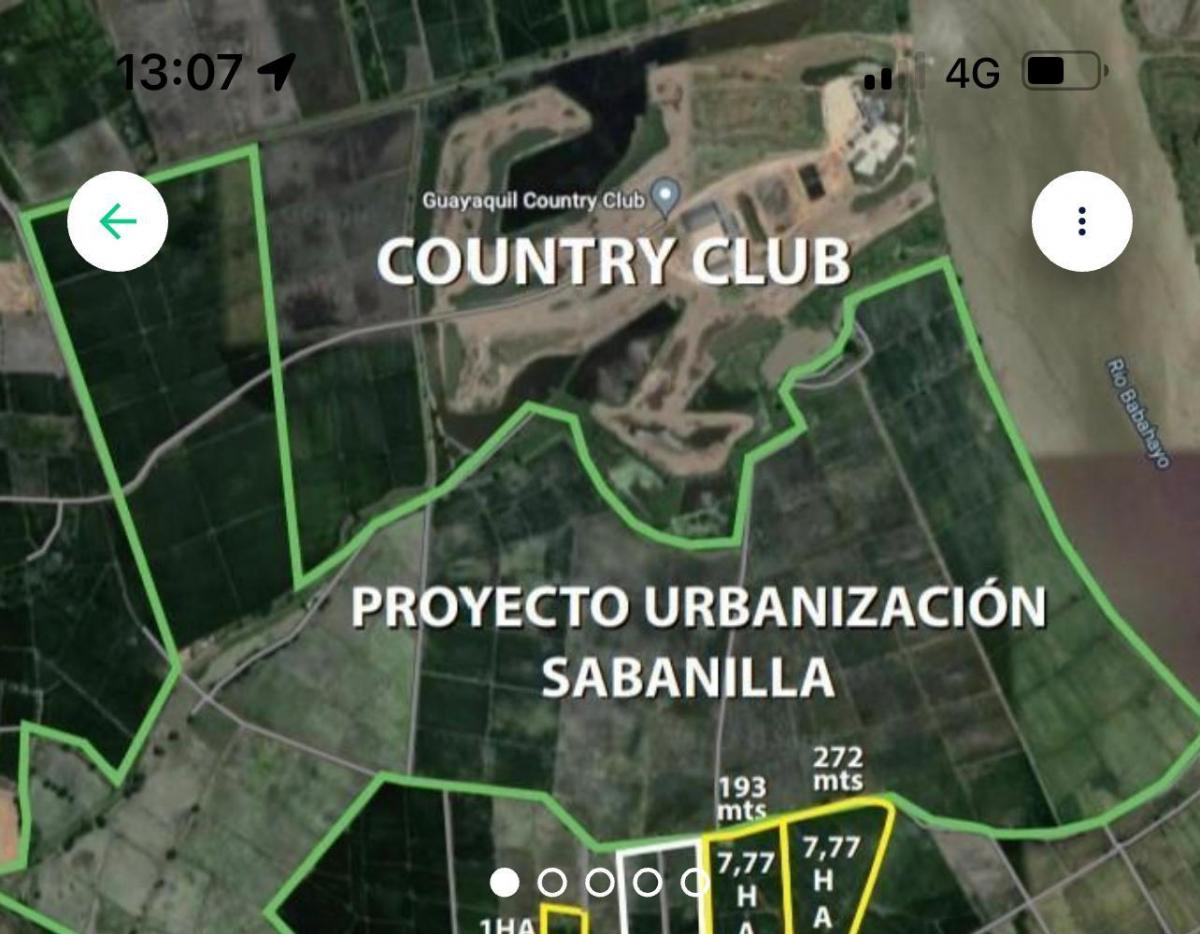 Venta 2 Lotes de 7.7 Has Sector Nuevo Samborondon, Cerca Proyecto - Santiago, Guayas — imagen 4