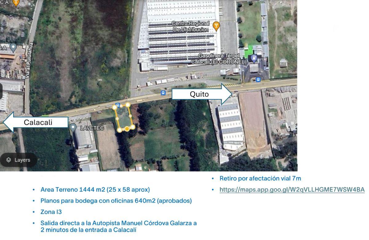 Venta Terreno Industrial I3, Via Quito - Calacali — imagen 3