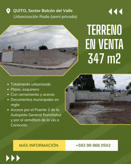 Excelente TERRENO en QUITO Precio negociable — imagen 2