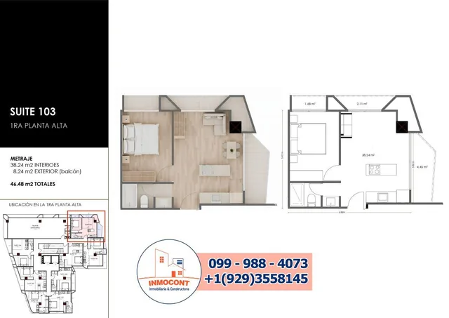 Suites en Preventa Zona Residencial Sector Av Primero de Mayo D372, Azuay — imagen 2