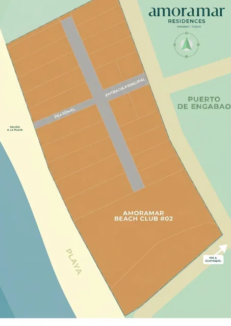 Terrenos Frente Al Mar en Venta en Engabao, Amoramar Residencias, Guayas — imagen 2