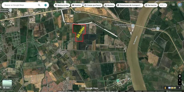 Venta 385.000 m² (38.5 Has) Samborondón, Sector Barranca - La Puntilla, Guayas — imagen 2