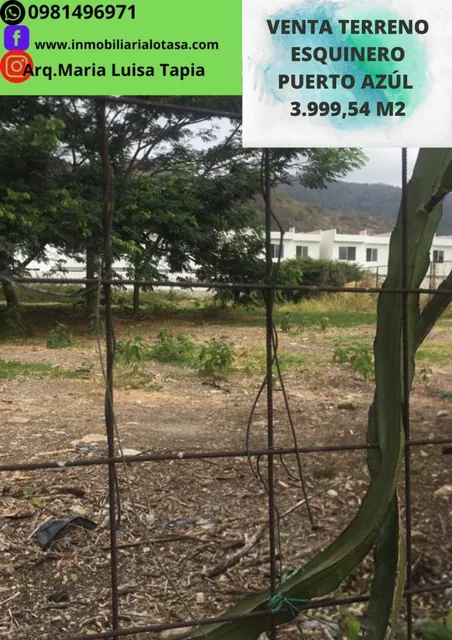 Venta Terreno Puerto Azul de 3.999, 54 m² Esquinero, Via a La Costa, Guayas — imagen 5
