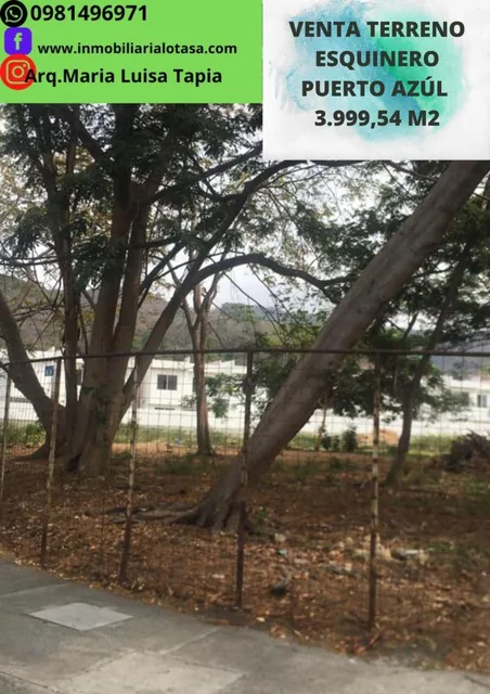 Venta Terreno Puerto Azul de 3.999, 54 m² Esquinero, Via a La Costa, Guayas — imagen 4