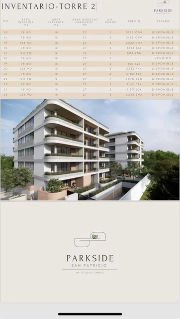 Departamentos de Venta en Moderno Proyecto en San Patricio de Cumbayá — imagen 2